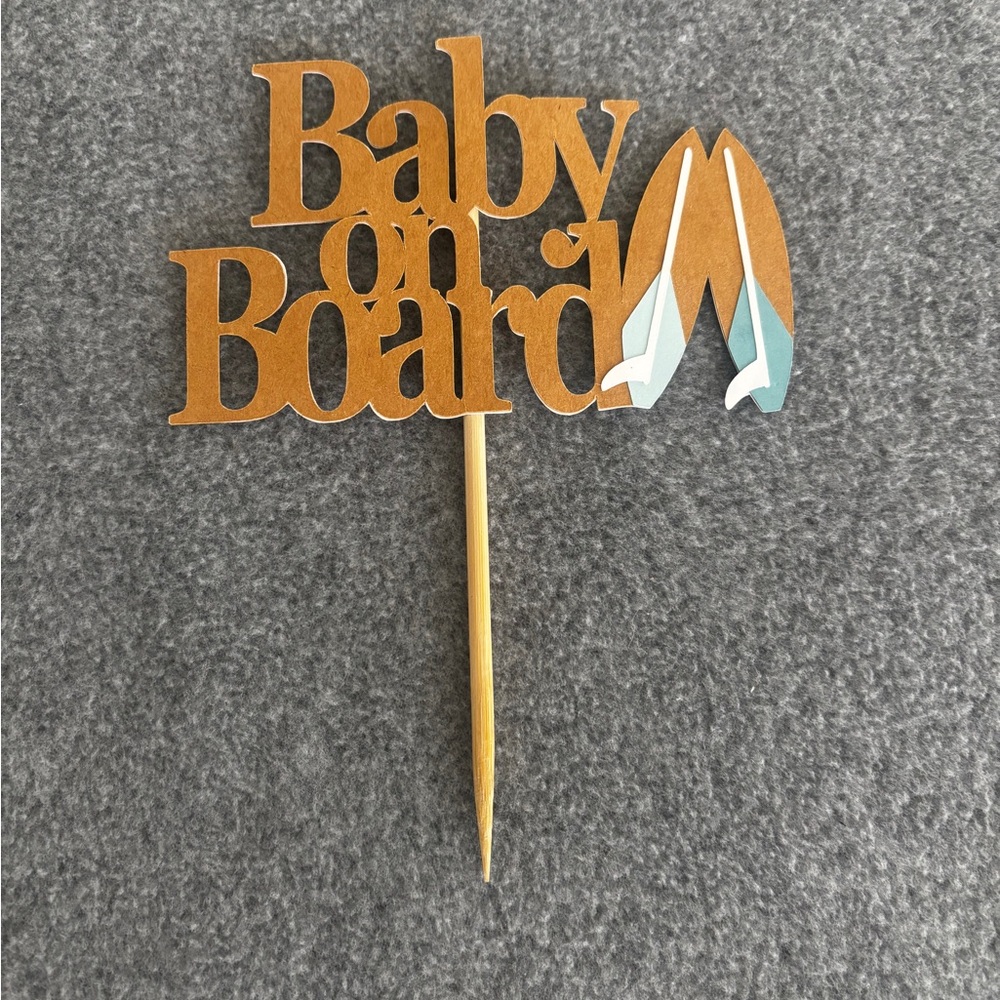 Baby Shower  Decor “Baby on Board” includes 2 Banners & a Cake Topper - Picture 10 of 14
